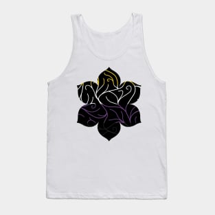 Black Velvet, Nonbinary Flag Vines Tank Top